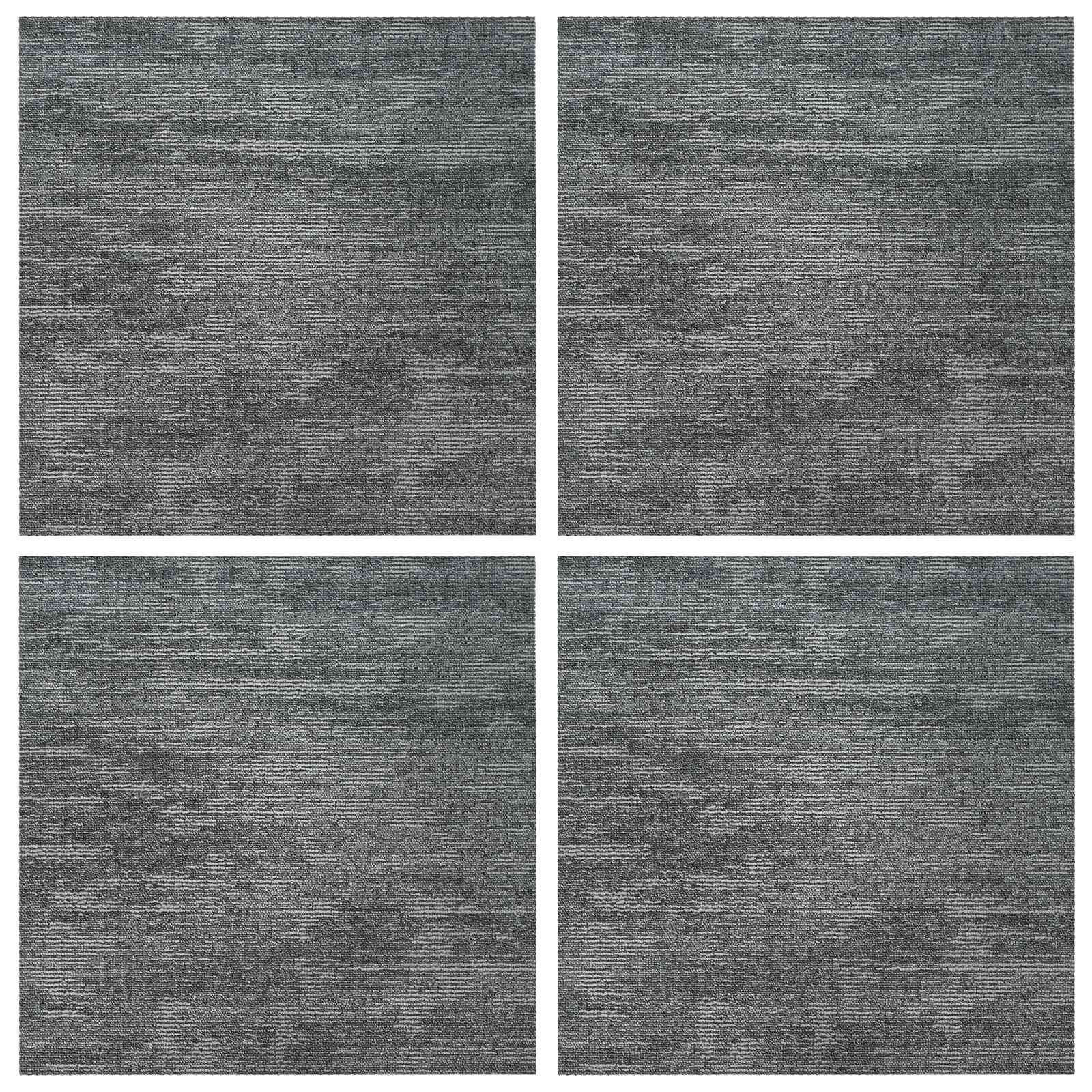 Πλακάκι Χαλιού Γκρι Βράχος 50 x 50 cm 4 pcs - Pakobazaar