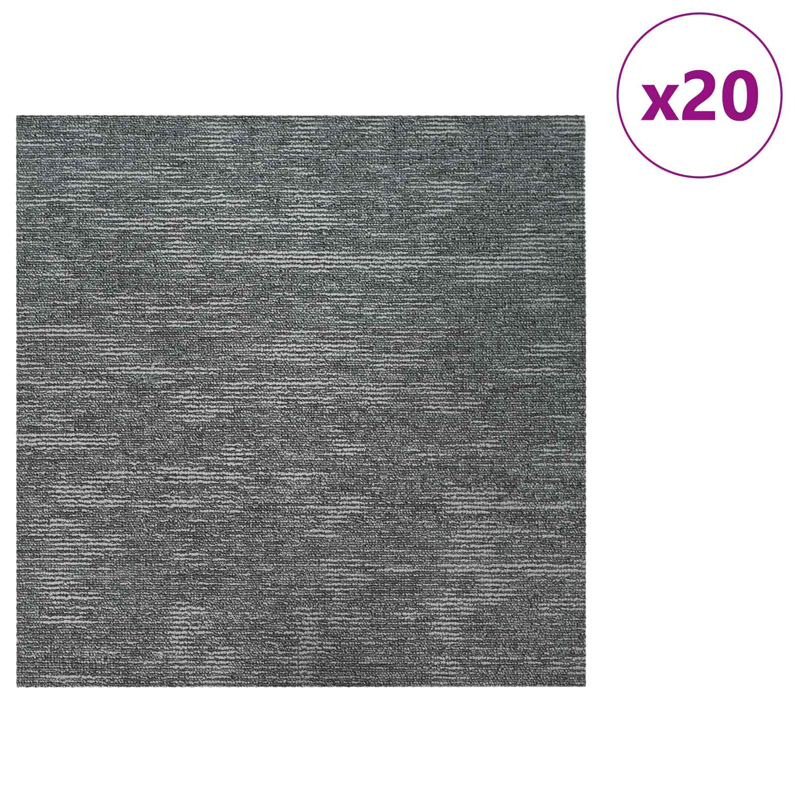 Πλακάκι Χαλιού Γκρι Βράχος 50 x 50 cm 20 pcs - Pakobazaar