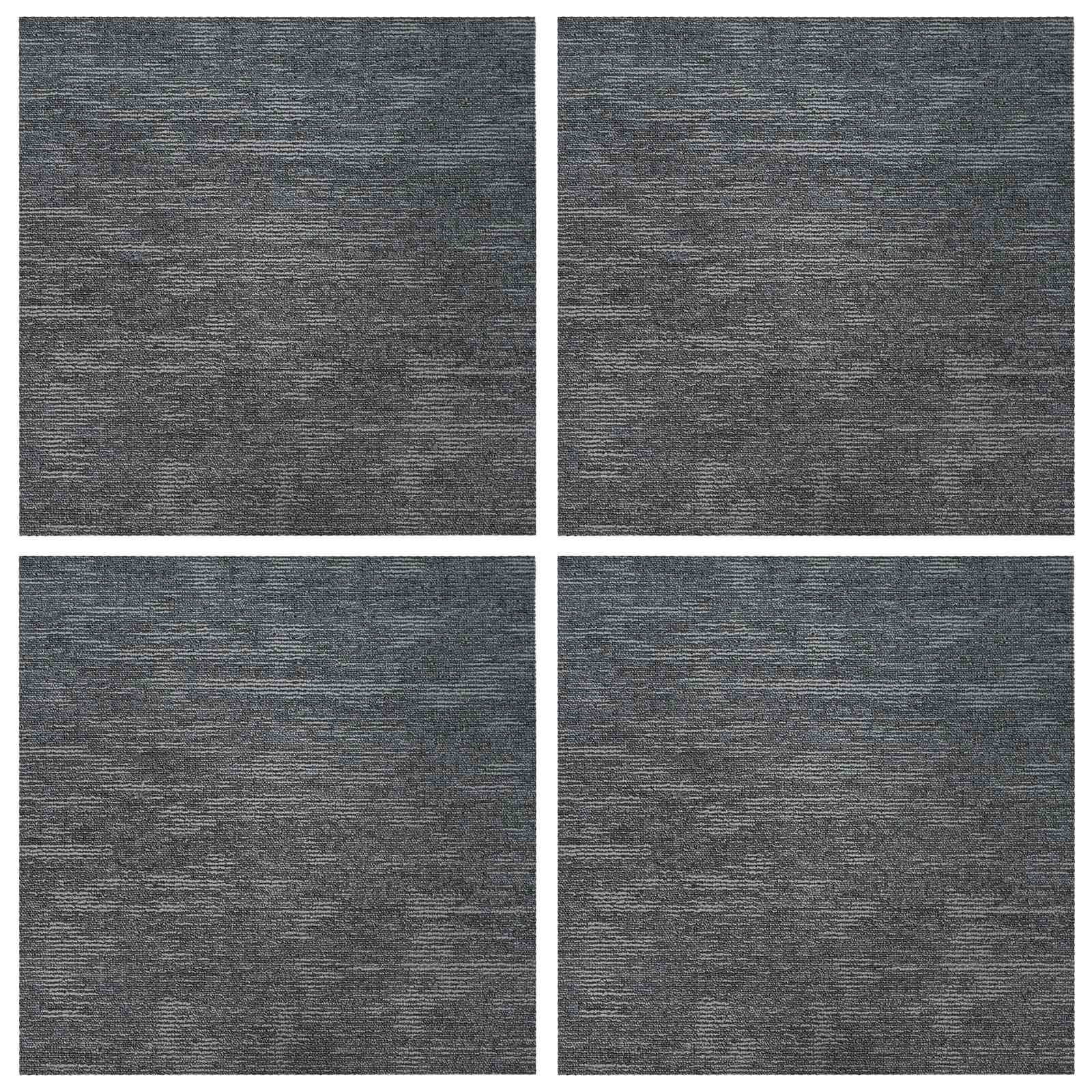 Πλακάκι Χαλιού Γαλάζιο Γκρι 50 x 50 cm 4 pcs - Pakobazaar