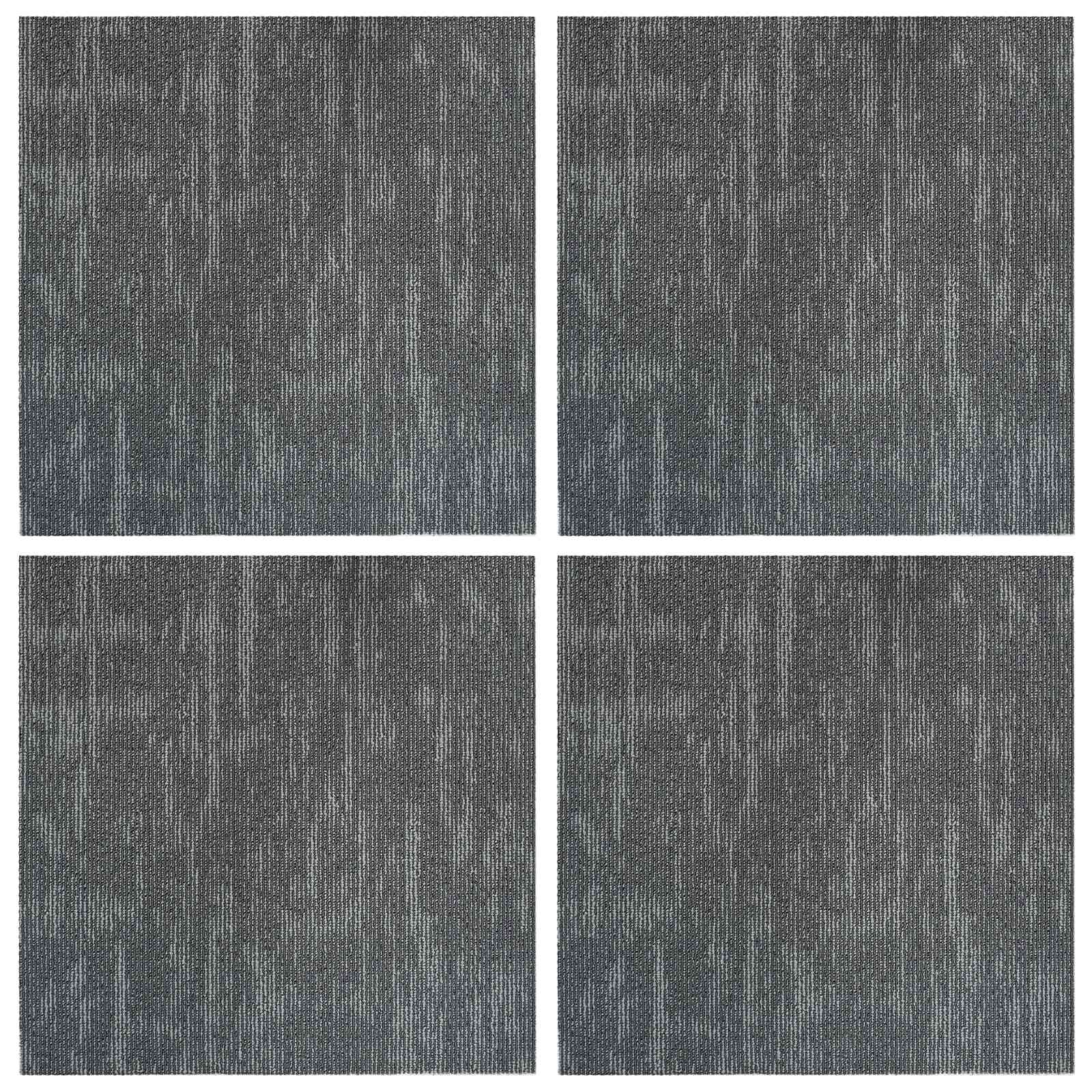 Πλακάκι Χαλιού Γκρι Σκυροδέματος 50 x 50 cm 4 pcs - Pakobazaar