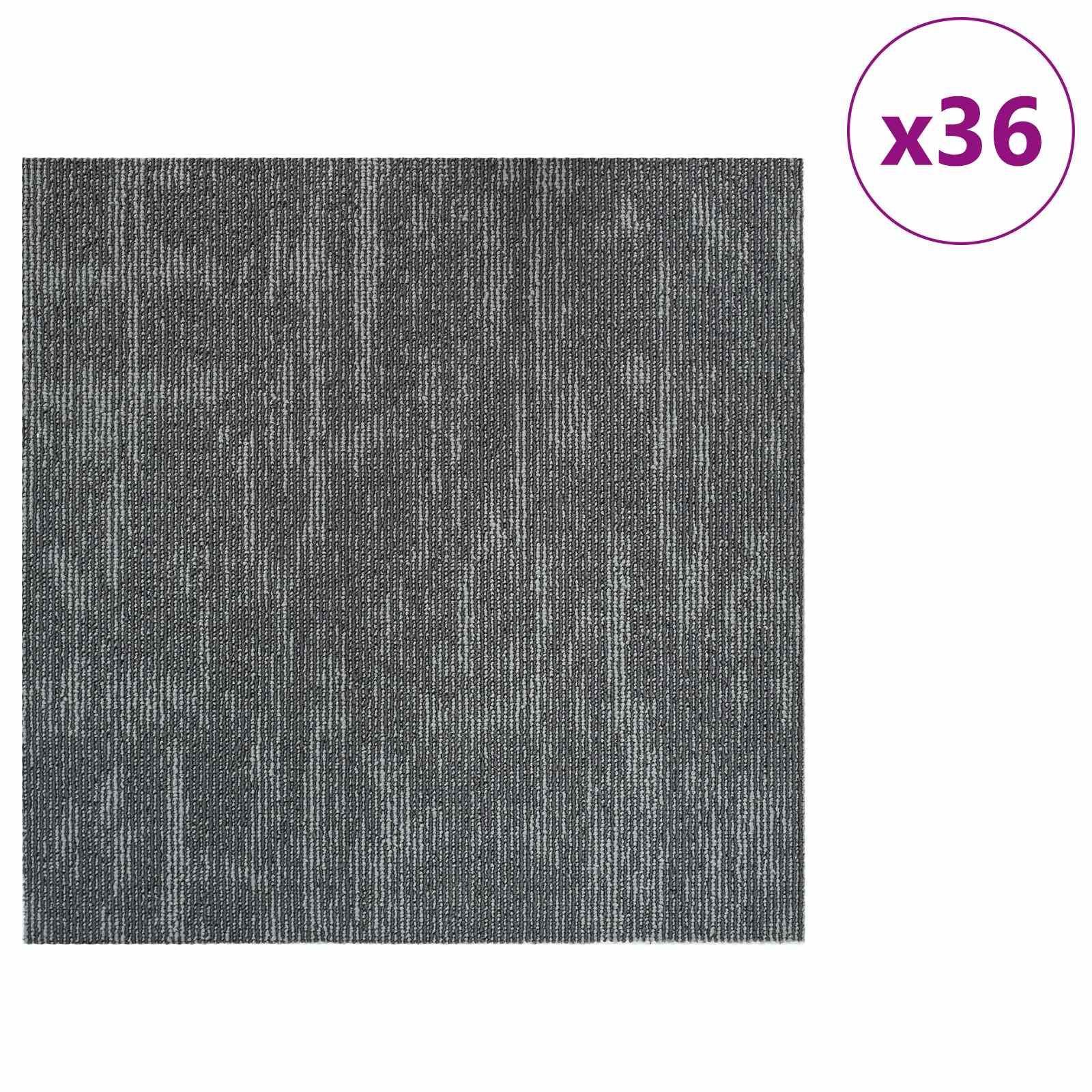 Πλακάκι Χαλιού Γκρι Σκυροδέματος 50 x 50 cm 36 pcs - Pakobazaar