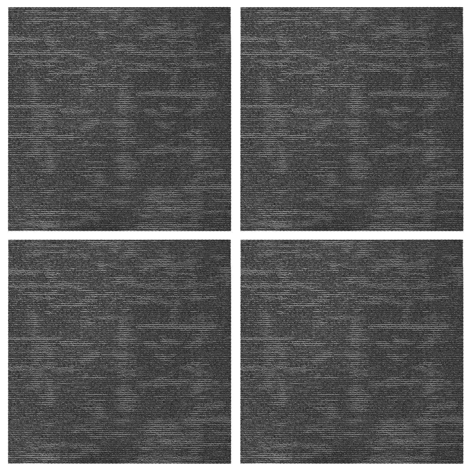 Πλακάκι Χαλιού Γκρι Ανθρακί 50 x 50 cm 4 pcs - Pakobazaar
