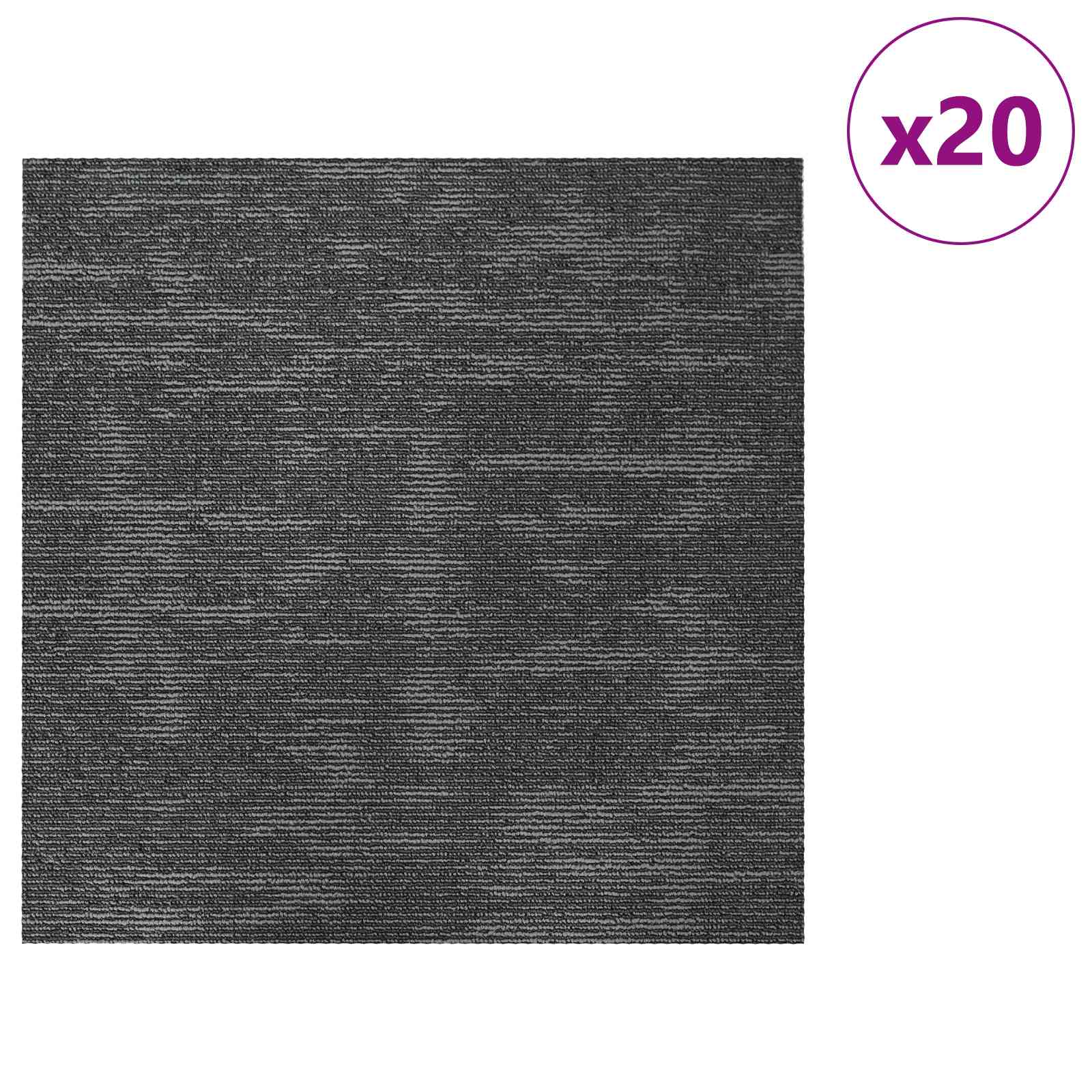 Πλακάκι Χαλιού Γκρι Ανθρακί 50 x 50 cm 20 pcs - Pakobazaar