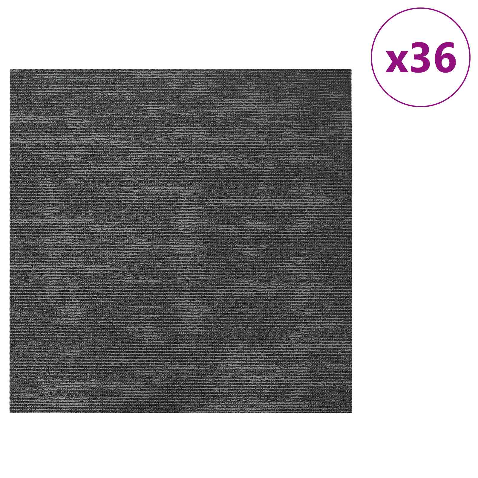 Πλακάκι Χαλιού Γκρι Ανθρακί 50 x 50 cm 36 pcs - Pakobazaar