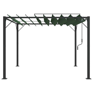 Γκαζebo με λουόμενη στέγη Πράσινο 3 x 3 x 2,14 μ - Pakobazaar