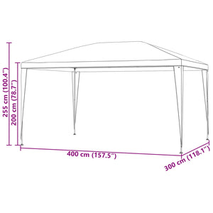 Σκηνή Πάρτυ Κόκκινο 400 x 300 x 255 εκ - Pakobazaar