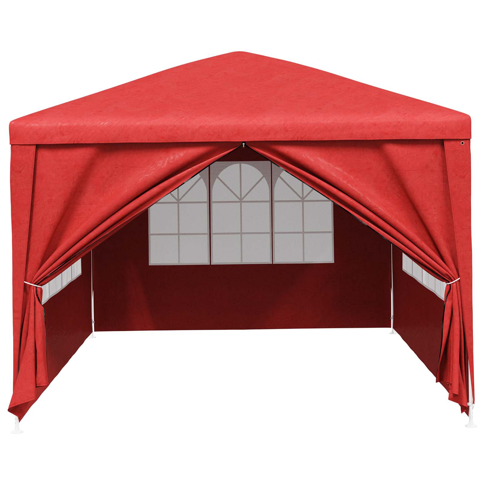 Περίπτερο με τοίχο Κόκκινο 400 x 300 x 255 εκ - Pakobazaar