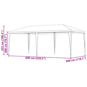 Σκηνή Πάρτυ Κόκκινο 600 x 300 x 255 εκ. - Pakobazaar