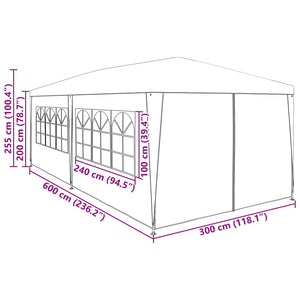 Σκηνή Πάρτυ Κόκκινο 600 x 300 x 255 εκ. - Pakobazaar