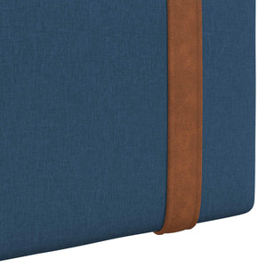 Κεφαλάρι κρεβατιού κρεμαστό Με φωτισμό LED Μπλε Αντίκα PU - Pakobazaar