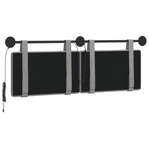 Κεφαλάρι κρεβατιού κρεμαστό Με φωτισμό LED Ανοιχτό γκρι Βελούδο - Pakobazaar