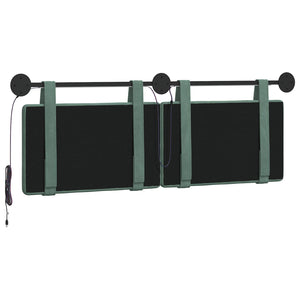 Κεφαλάρι κρεβατιού κρεμαστό Με φωτισμό LED Θαλασσί Βελούδο - Pakobazaar
