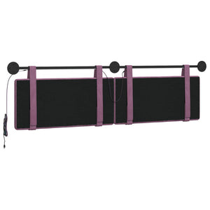 Κεφαλάρι κρεβατιού κρεμαστό Με φωτισμό LED Μοβ Βελούδο - Pakobazaar