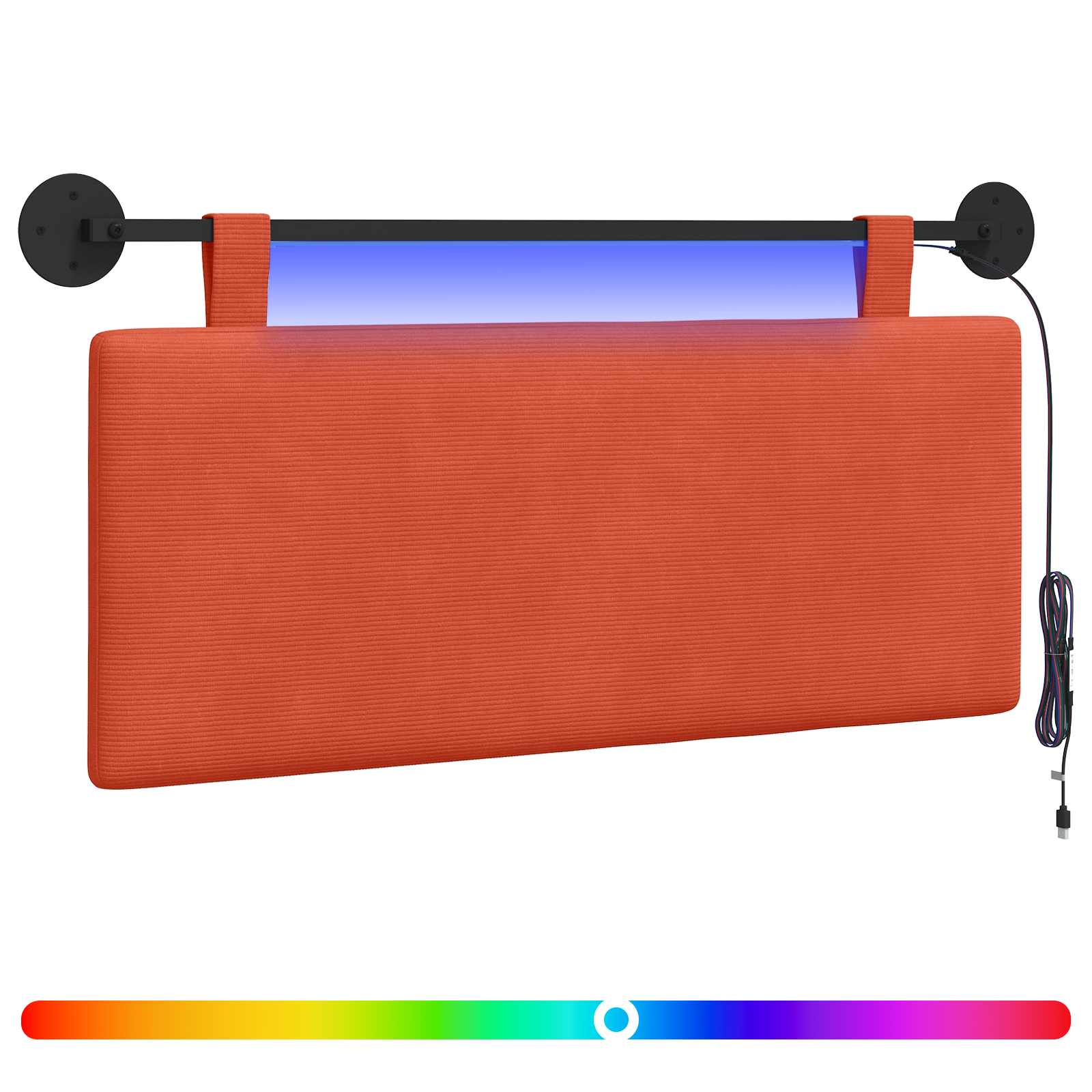 Κεφαλάρι κρεβατιού κρεμαστό Κόκκινο Πορτοκαλί - Pakobazaar