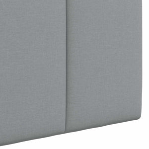 Κεφαλάρι κρεβατιού κρεμαστό Με φωτισμό LED Ανοιχτό γκρι Ύφασμα - Pakobazaar