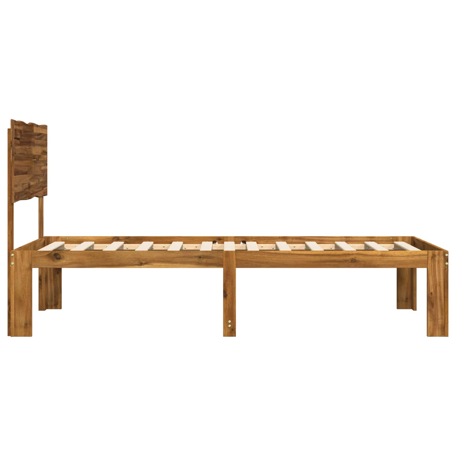 Μονό Κρεβάτι με Κεφαλάρι ROSTOCK Φυσικό 90 x 200 cm - Pakobazaar