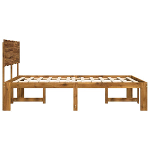 Διπλό Κρεβάτι με Κεφαλάρι ROSTOCK Φυσικό 120 x 200 cm - Pakobazaar