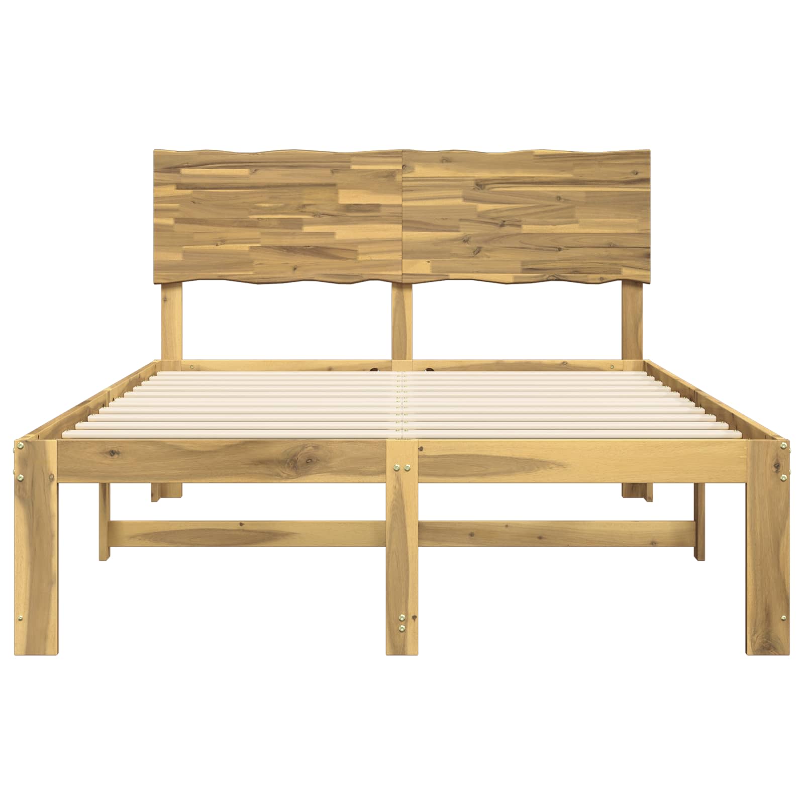 Διπλό Κρεβάτι με Κεφαλάρι ROSTOCK Λευκό 120 x 200 cm - Pakobazaar