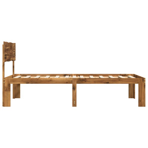 Μονό Κρεβάτι με Κεφαλάρι ROSTOCK Φυσικό 90 x 190 cm - Pakobazaar