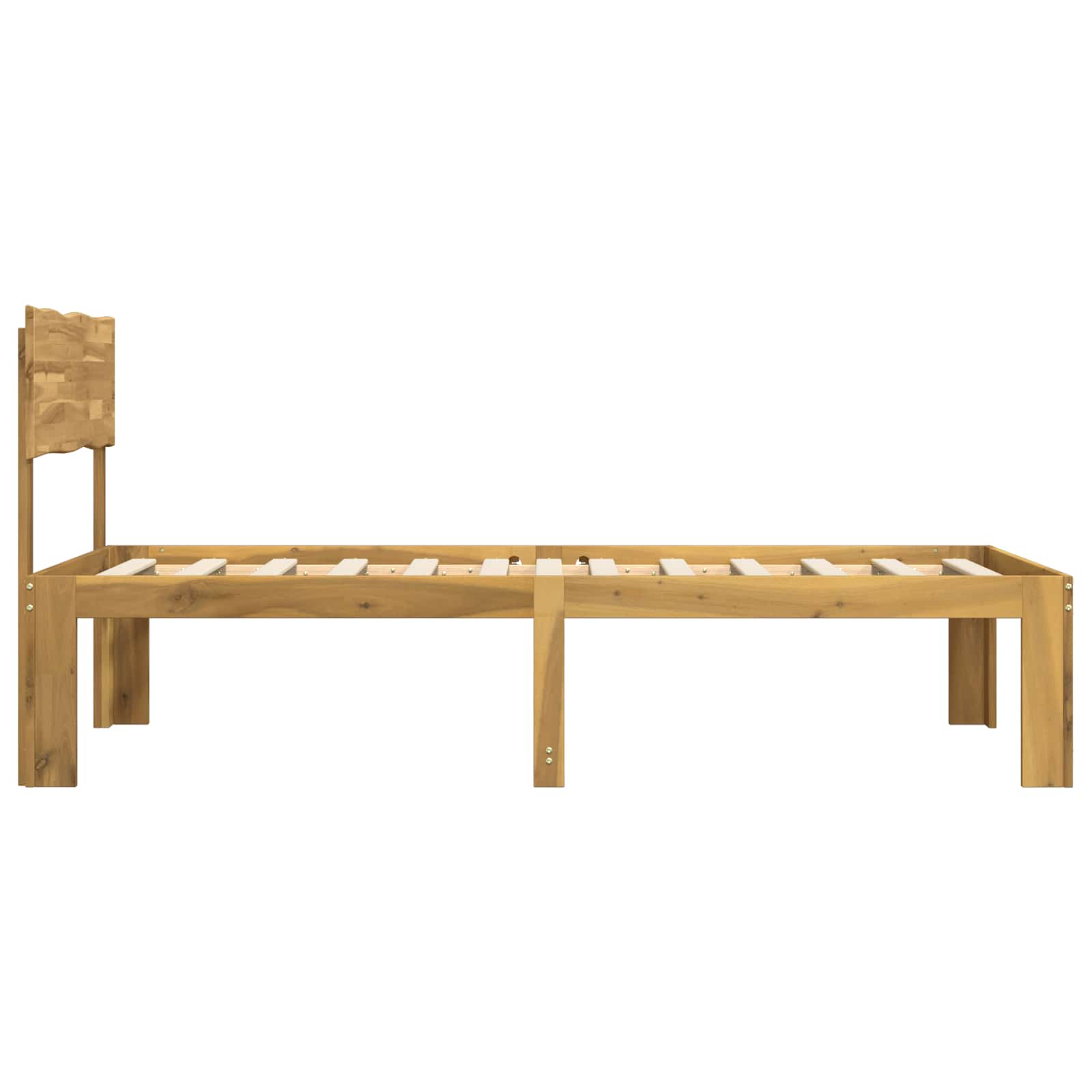 Μονό Κρεβάτι με Κεφαλάρι ROSTOCK Λευκό 90 x 200 cm - Pakobazaar
