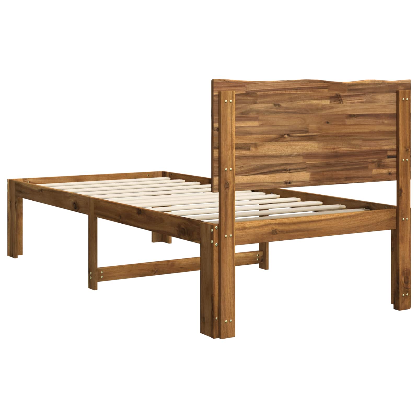 Μονό Κρεβάτι με Κεφαλάρι ROSTOCK Φυσικό 90 x 200 cm - Pakobazaar