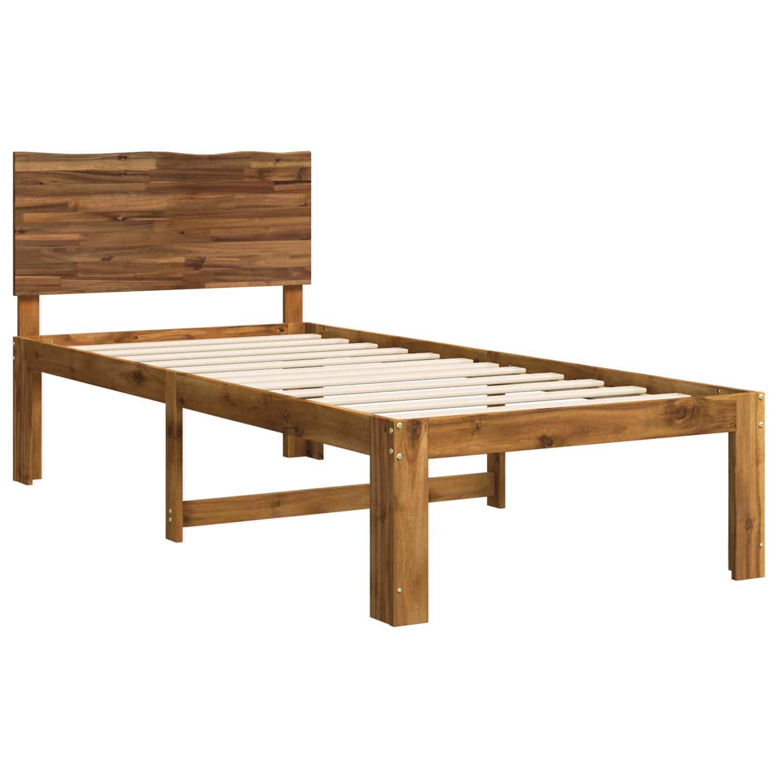 Μονό Κρεβάτι με Κεφαλάρι ROSTOCK Φυσικό 75 x 190 cm - Pakobazaar