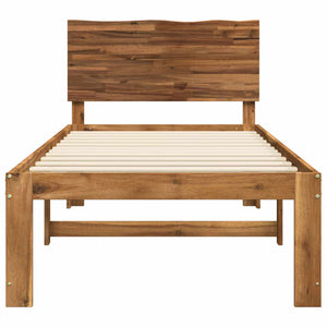 Μονό Κρεβάτι με Κεφαλάρι ROSTOCK Φυσικό 75 x 190 cm - Pakobazaar
