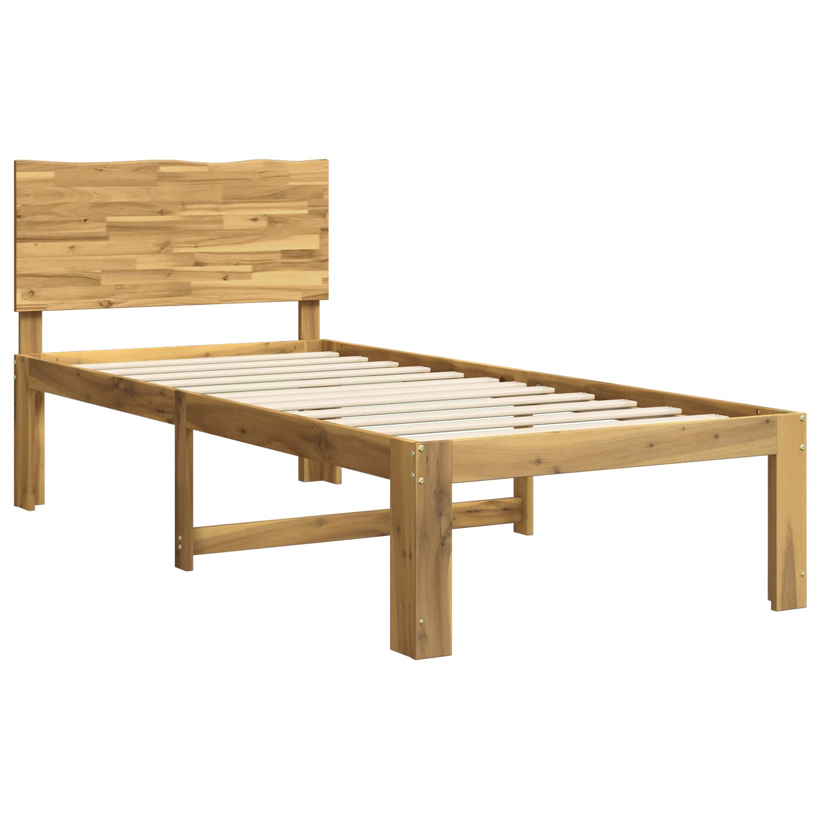 Μονό Κρεβάτι με Κεφαλάρι ROSTOCK Λευκό 75 x 190 cm - Pakobazaar