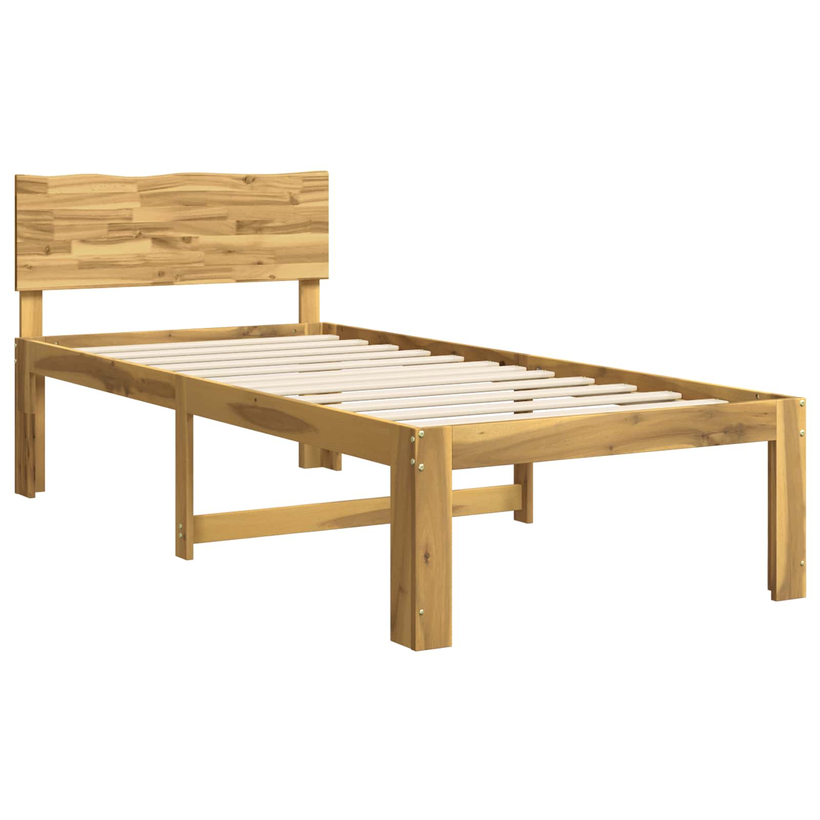 Μονό Κρεβάτι με Κεφαλάρι ROSTOCK Λευκό 100 x 200 cm - Pakobazaar