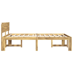 Διπλό Κρεβάτι με Κεφαλάρι ROSTOCK Λευκό 140 x 200 cm