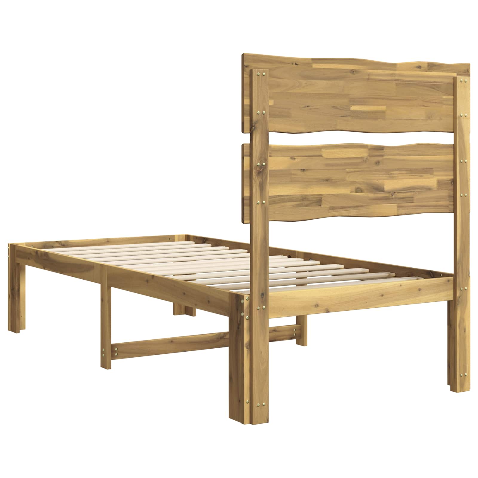 Μονό Κρεβάτι με Κεφαλάρι ROSTOCK Λευκό 75 x 190 cm - Pakobazaar