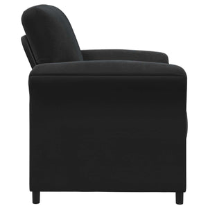 Καναπές 1-θέσιος Μαύρο 88 x 83 x 95 εκ Βελούδο - Pakobazaar