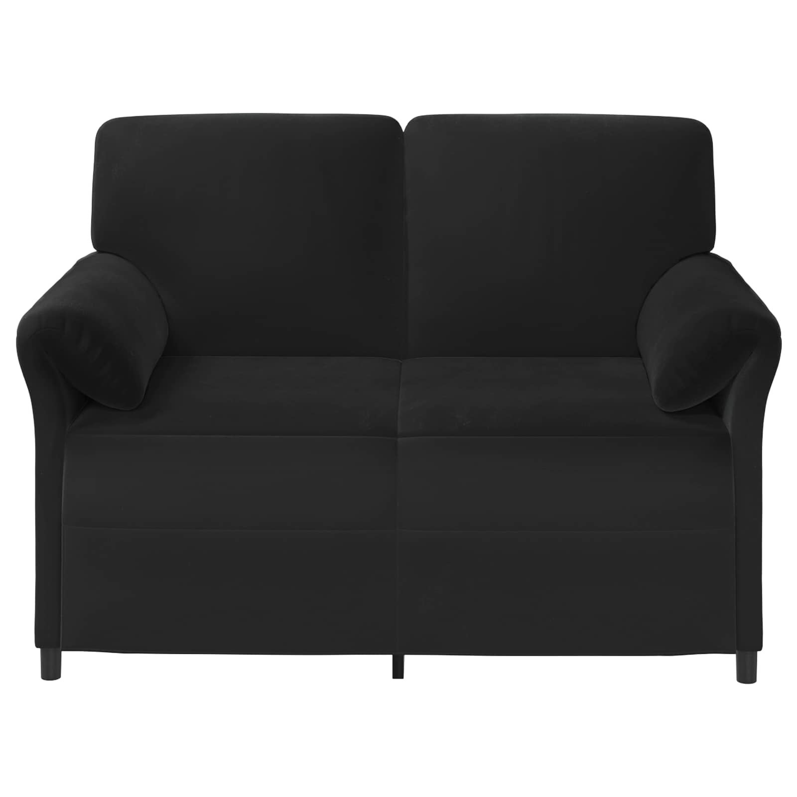 Καναπές 2 ατόμων Μαύρο 138 x 83 x 95 εκ Βελούδο - Pakobazaar