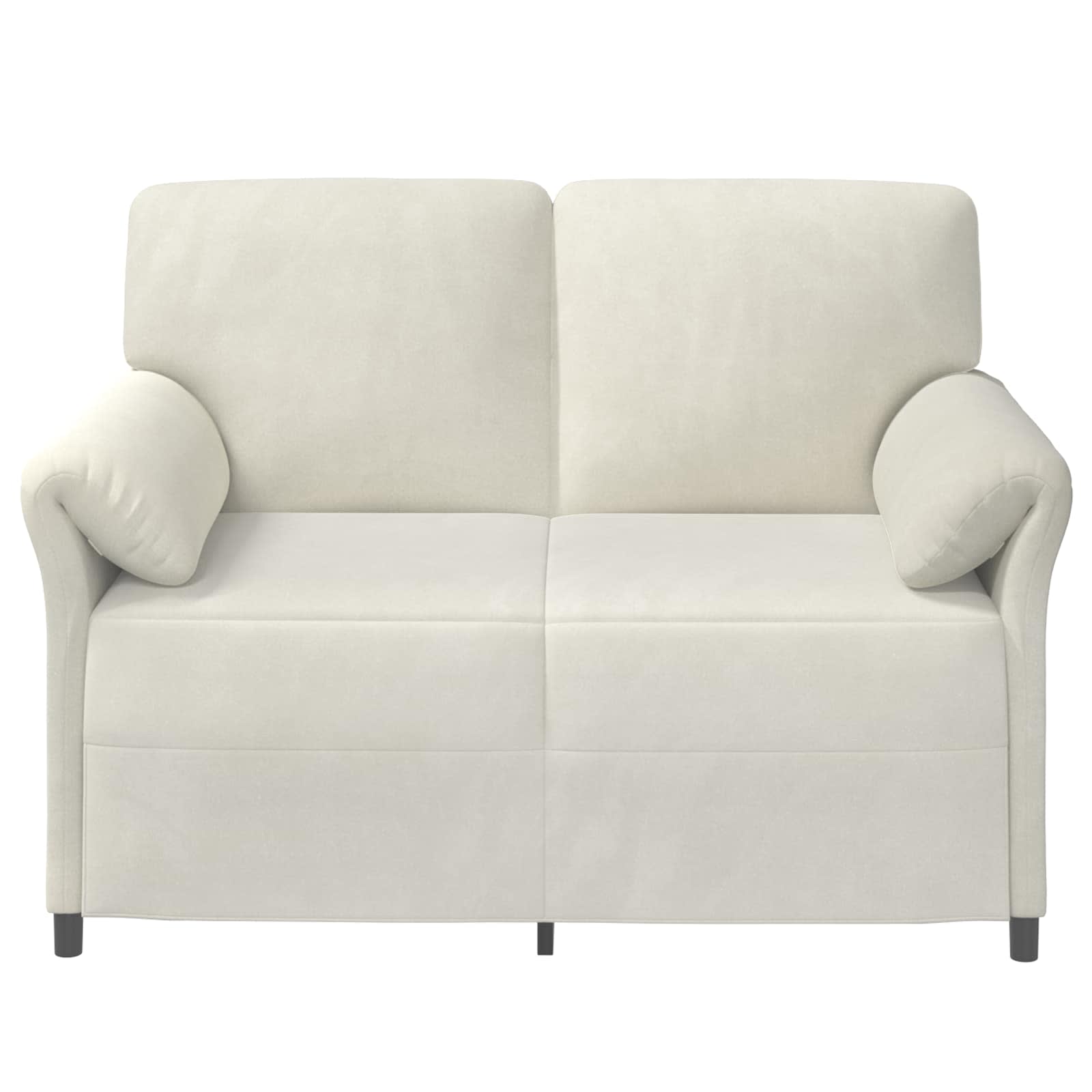 Καναπές 2 ατόμων Κρεμ 138 x 83 x 95 εκ Βελούδο - Pakobazaar