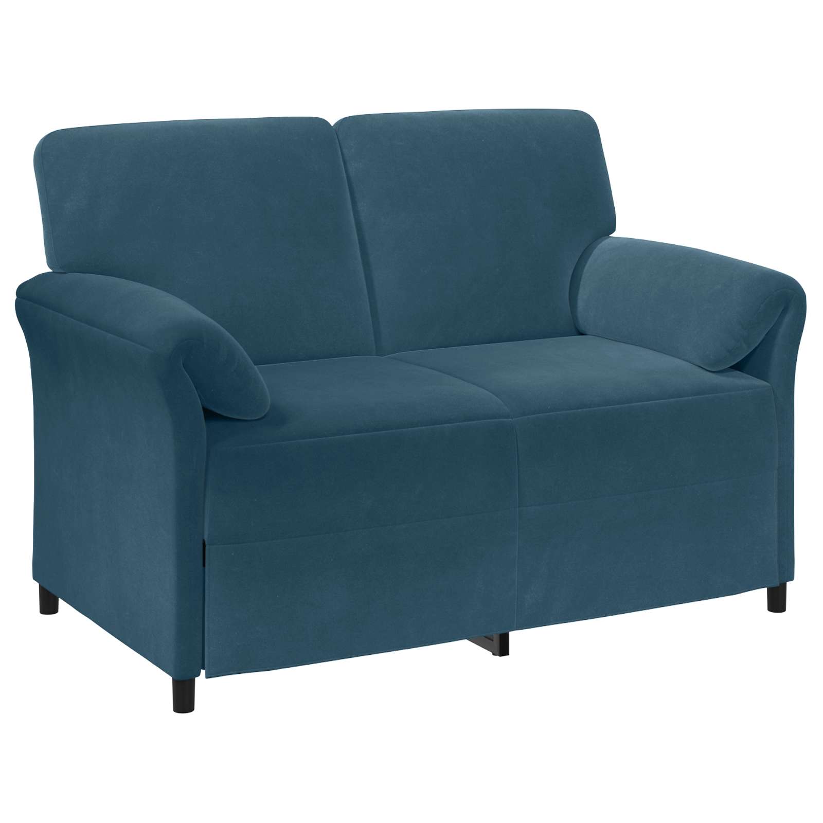 Καναπές 2 ατόμων Μπλε 138 x 83 x 95 εκ Βελούδο - Pakobazaar
