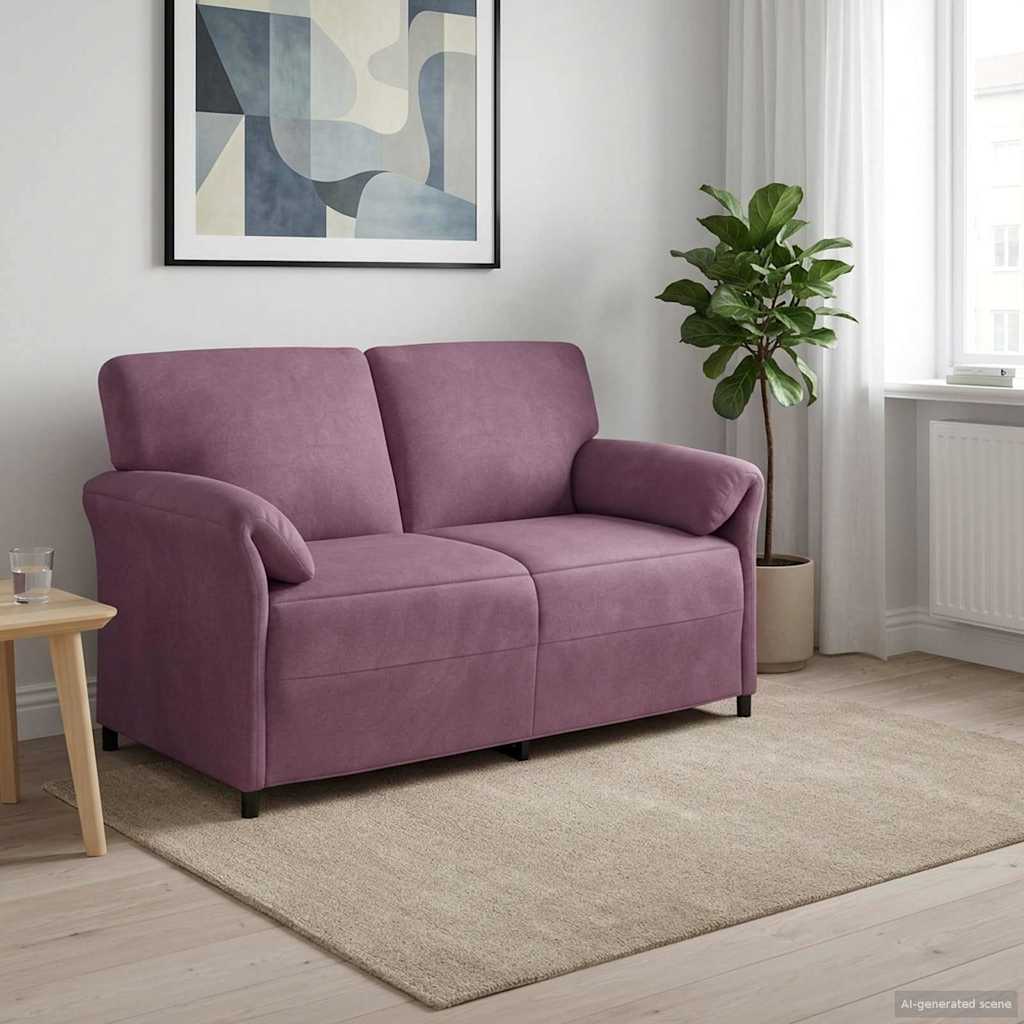 Καναπές 2 ατόμων Μοβ 158 x 83 x 95 εκ Βελούδο - Pakobazaar