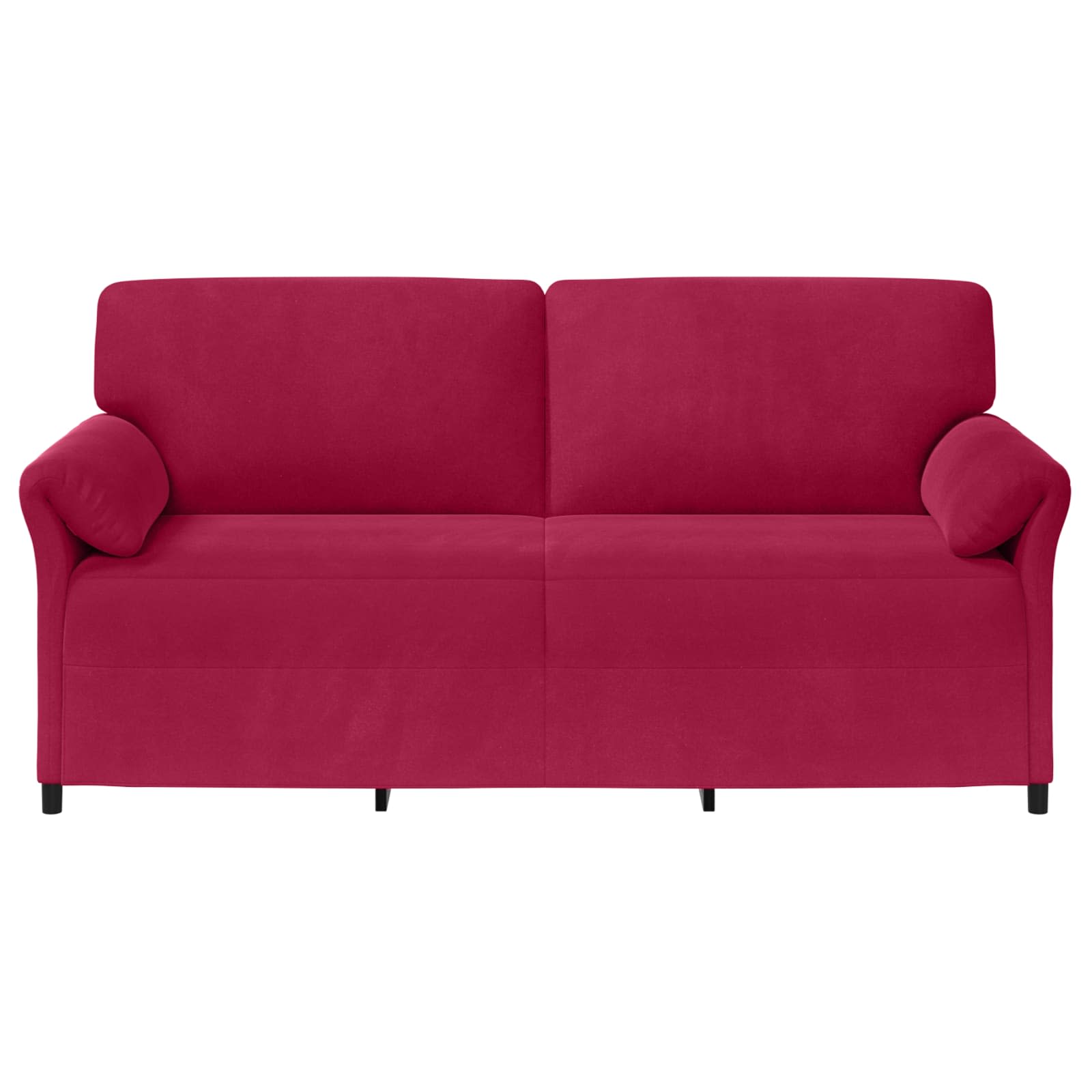 3-Θέσιος καναπές Κόκκινο 198 x 83 x 95 εκ. Βελούδο - Pakobazaar
