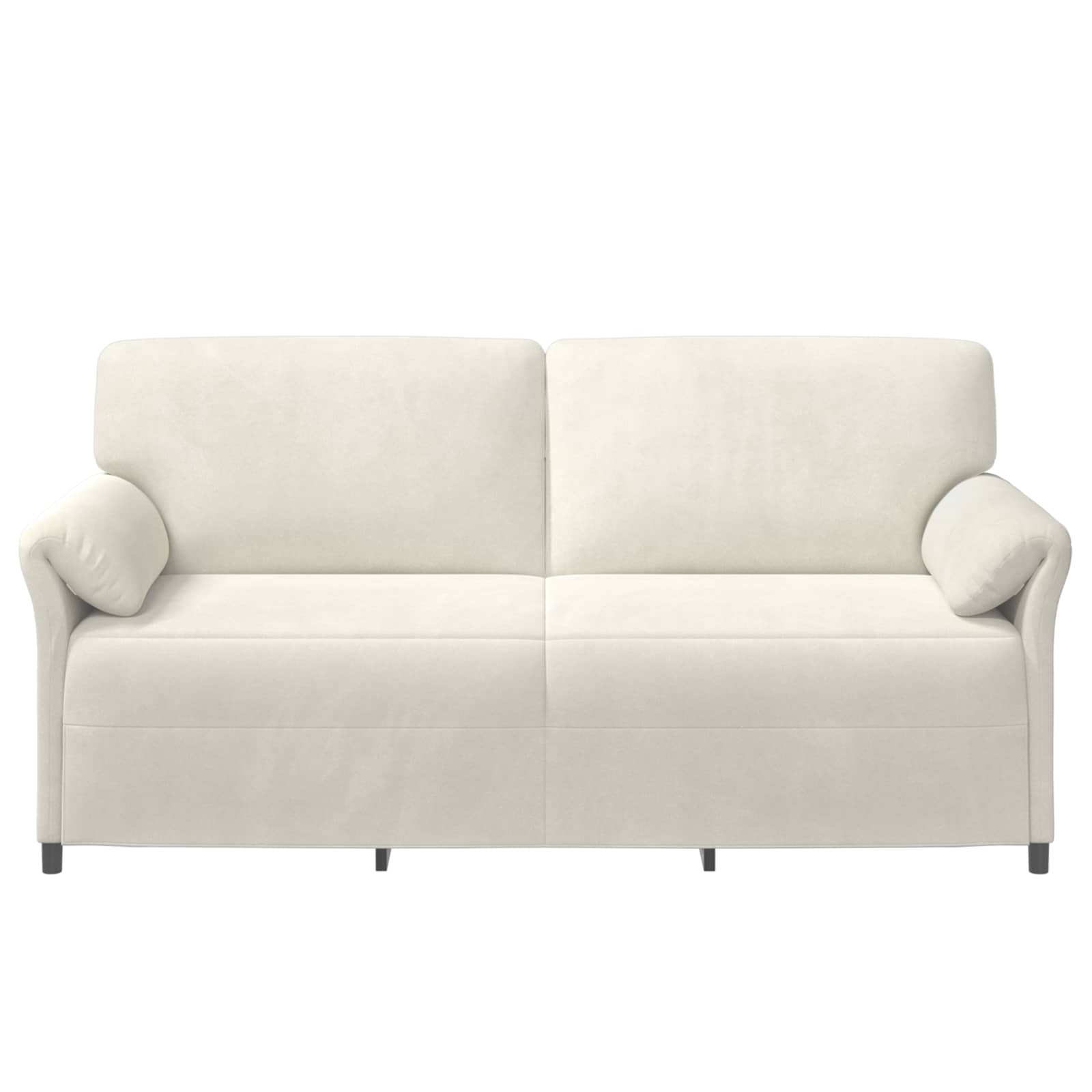3-Θέσιος καναπές Κρεμ 198 x 83 x 95 εκ. Βελούδο - Pakobazaar