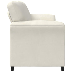 3-Θέσιος καναπές Κρεμ 198 x 83 x 95 εκ. Βελούδο - Pakobazaar