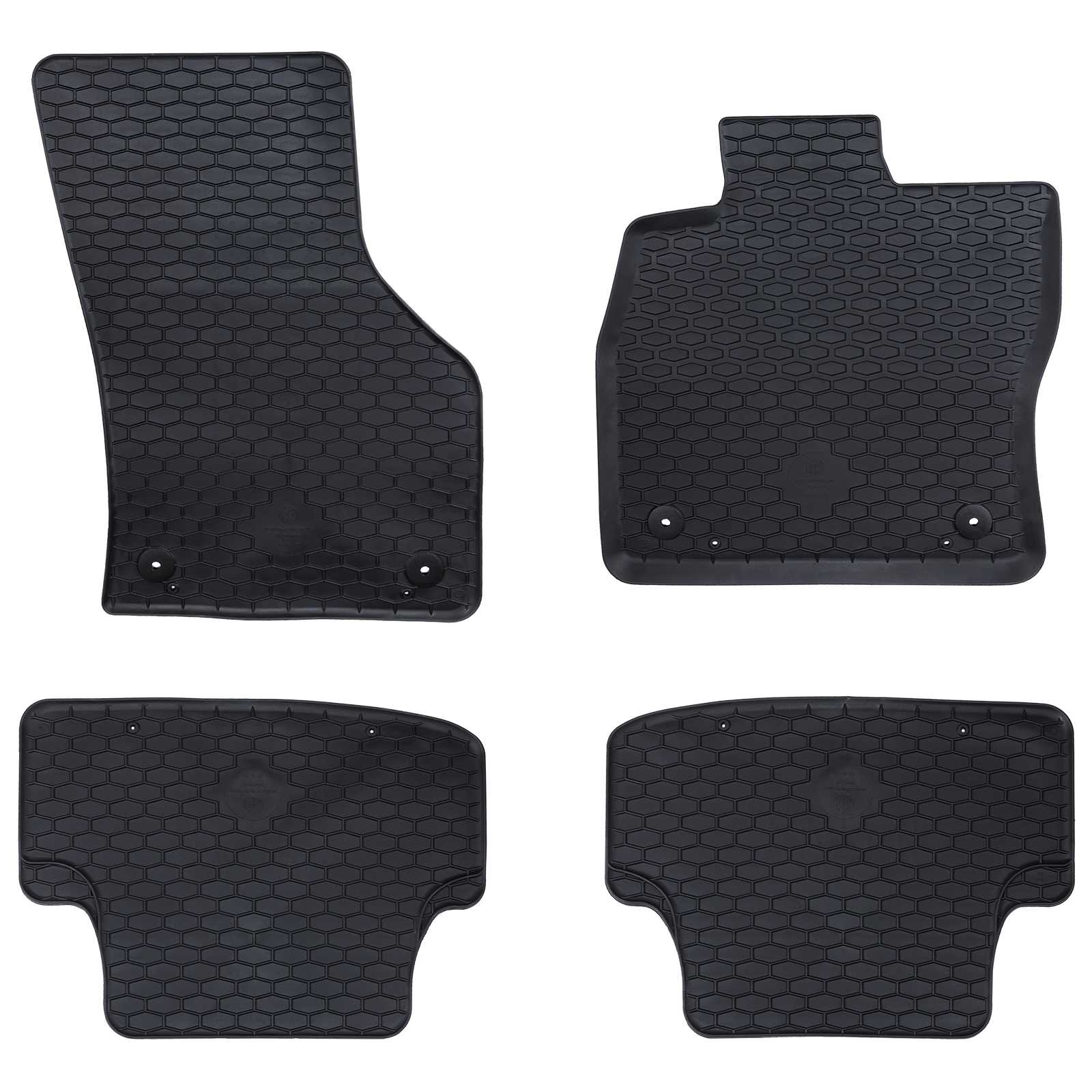 Πατάκι αυτοκινήτου 4 pcs Μαύρο κατάλληλο για Audi A3 2012-2020 - Pakobazaar