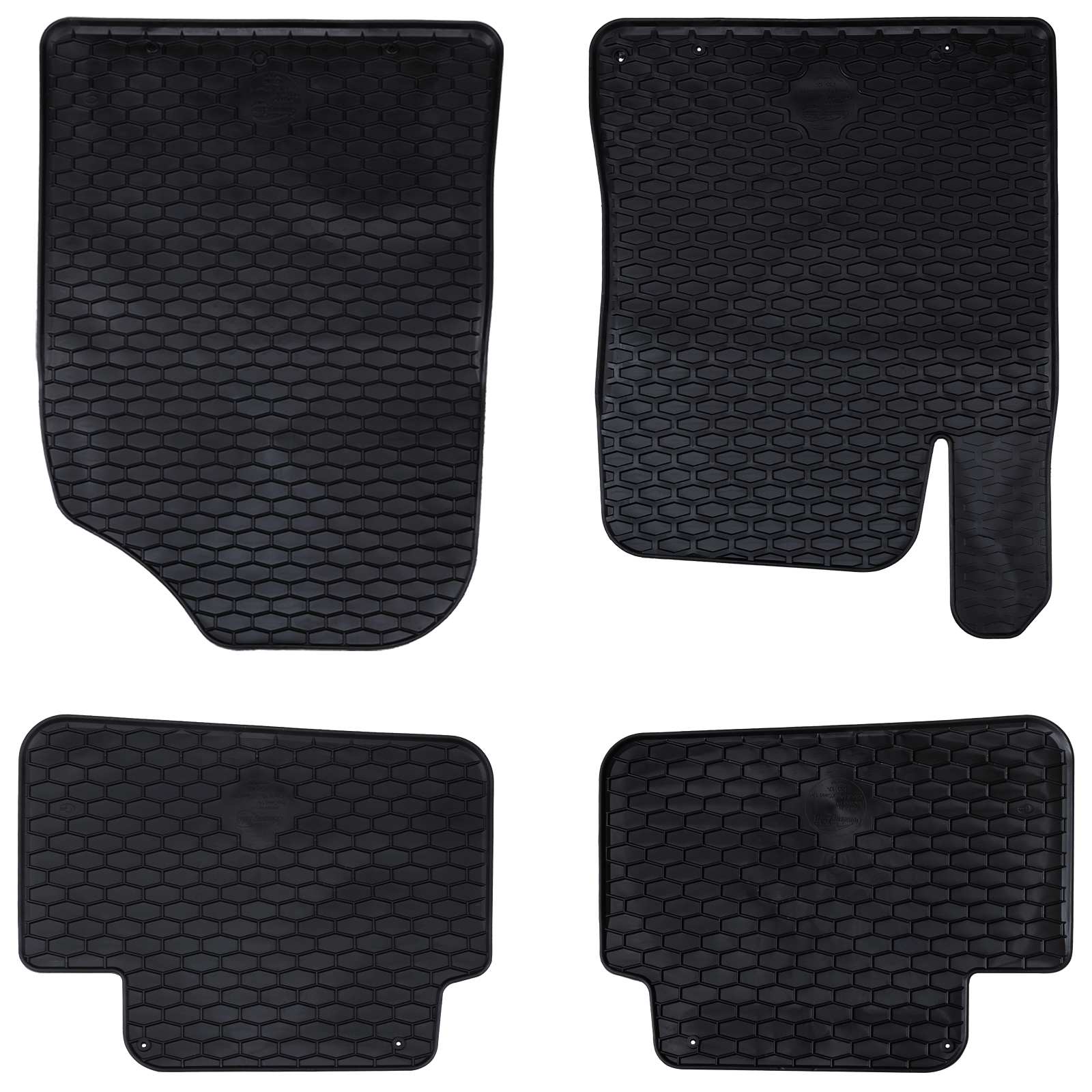 Πατάκι αυτοκινήτου 4 pcs Μαύρο κατάλληλο για Hyundai i30 2017 - Pakobazaar
