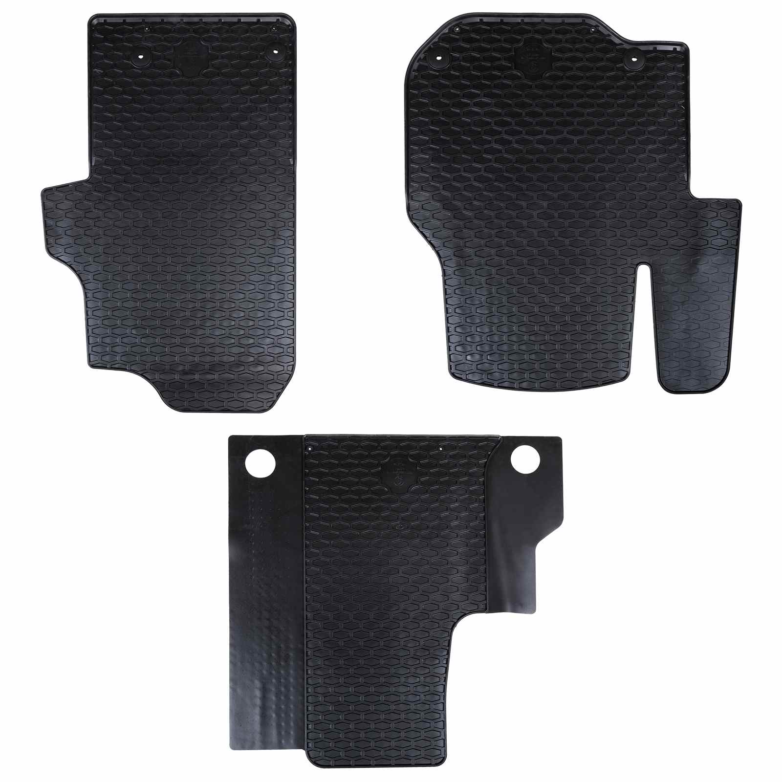 Πατάκι αυτοκινήτου 3 pcs Μαύρο κατάλληλο για VW CRAFTER 2017- - Pakobazaar
