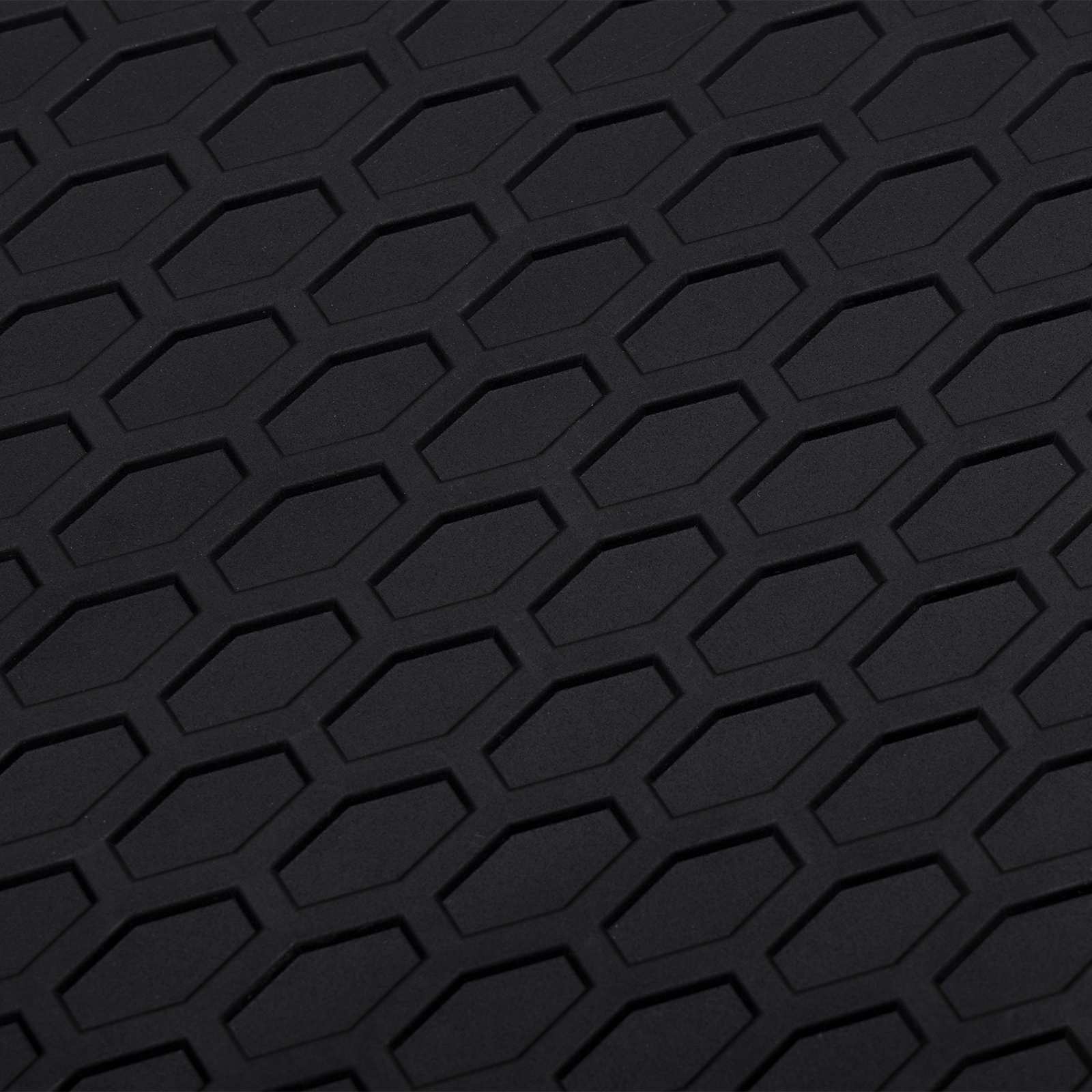 Πατάκι αυτοκινήτου 2 pcs Μαύρο Λάστιχο - Pakobazaar