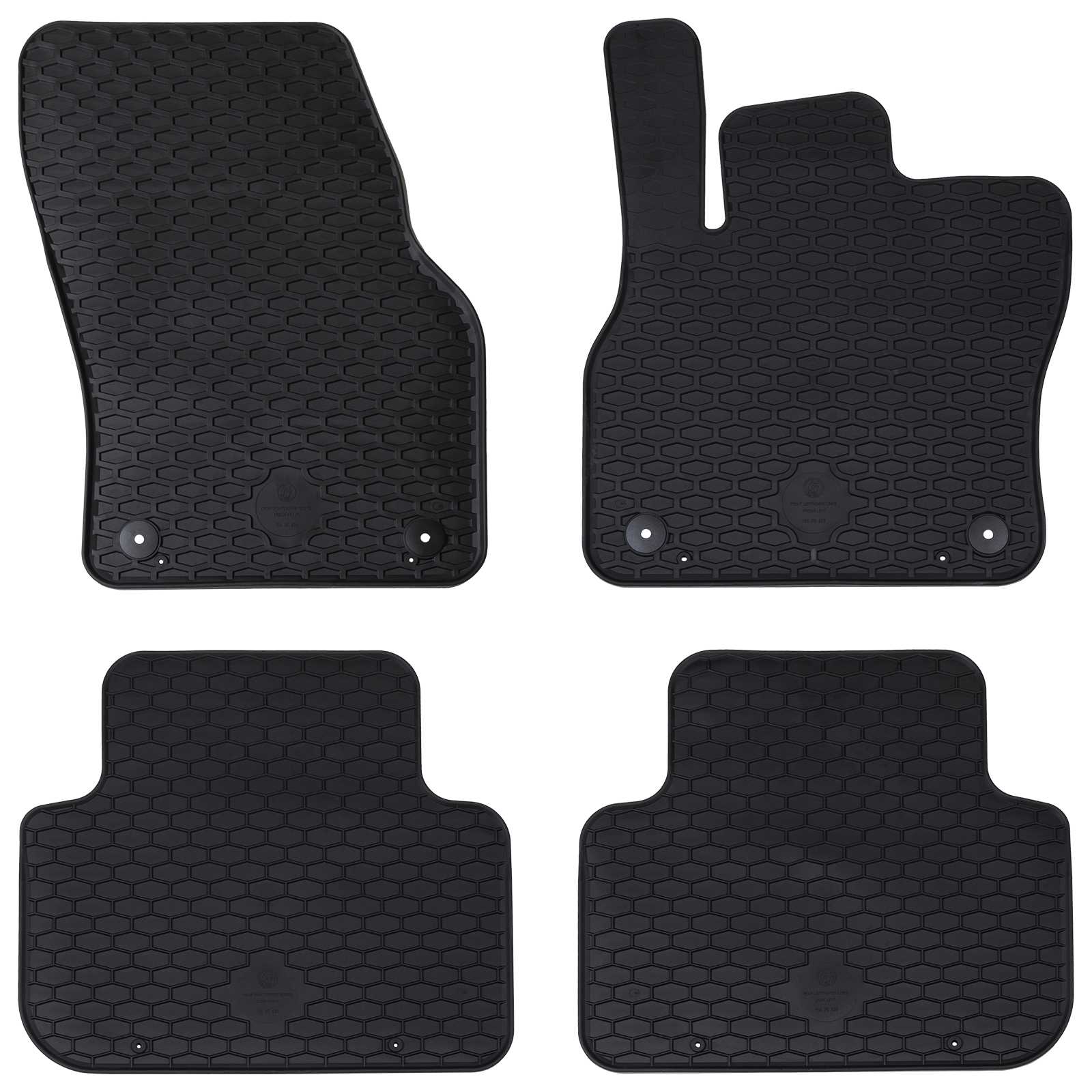 Πατάκι αυτοκινήτου 4 pcs Μαύρο Κατάλληλο για Audi Q3 2019-2025 - Pakobazaar