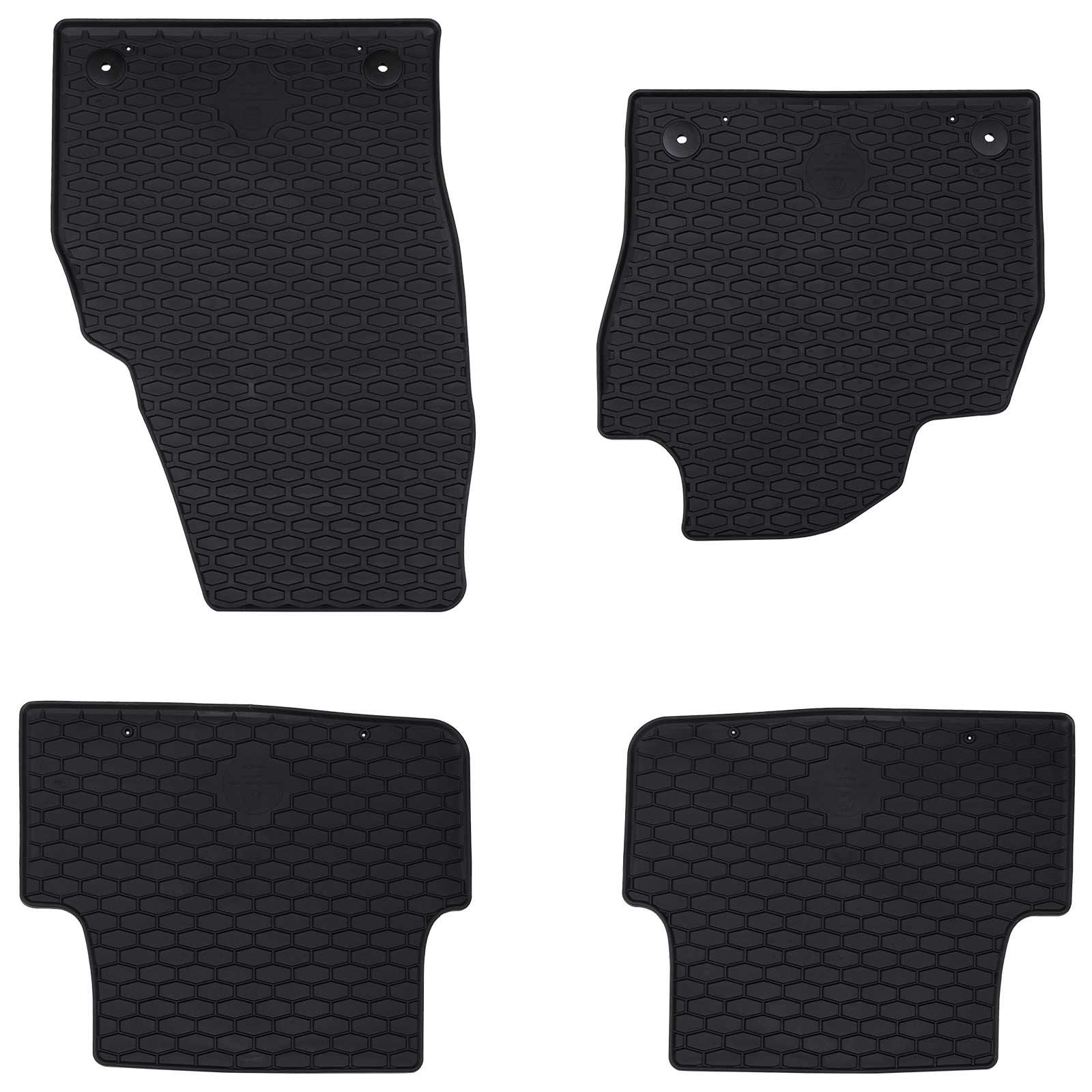 Πατάκι αυτοκινήτου 4 pcs Μαύρο κατάλληλο για VW POLO 2021- - Pakobazaar