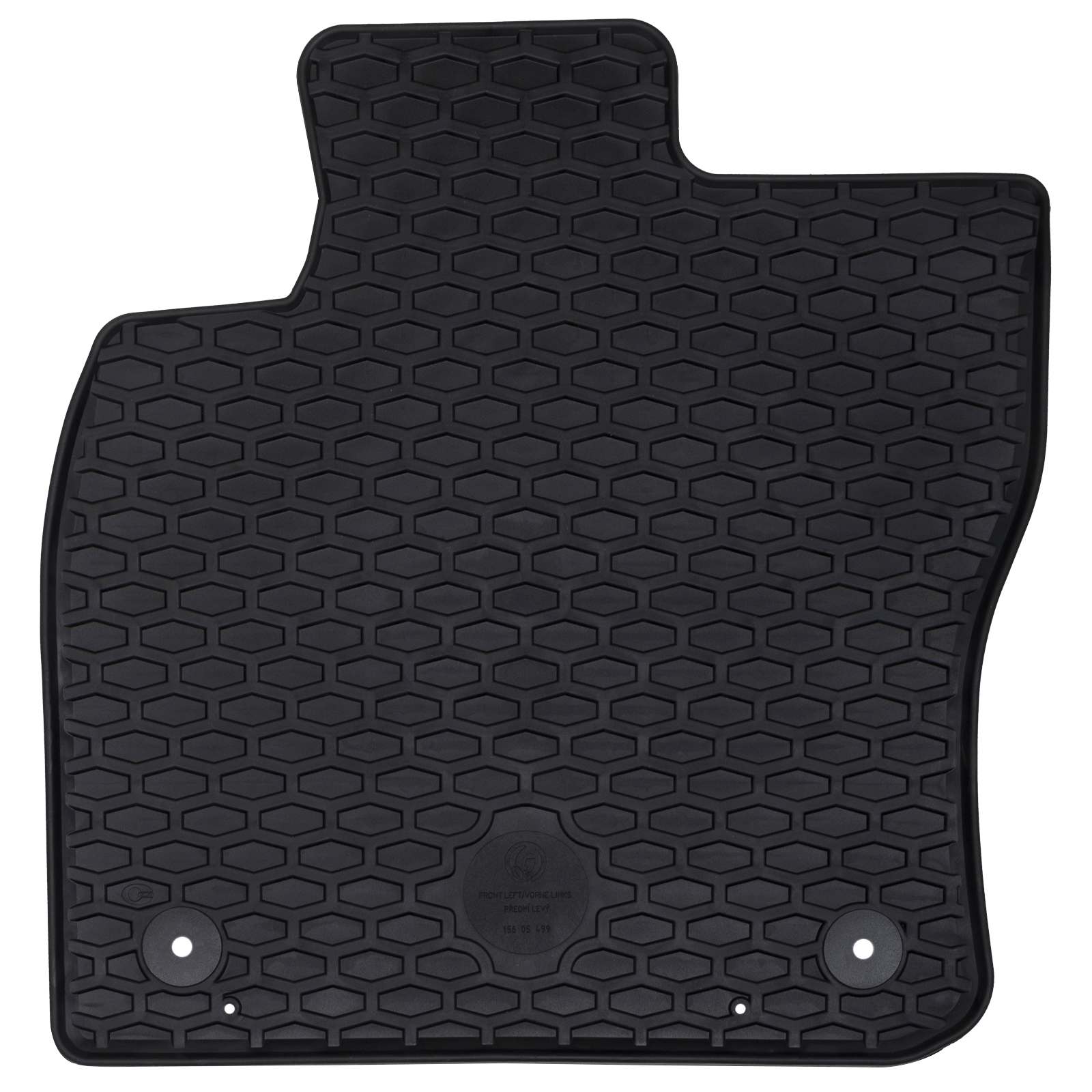 Πατάκι αυτοκινήτου 2 pcs Μαύρο Κατάλληλο για VW CADDY 2020- - Pakobazaar