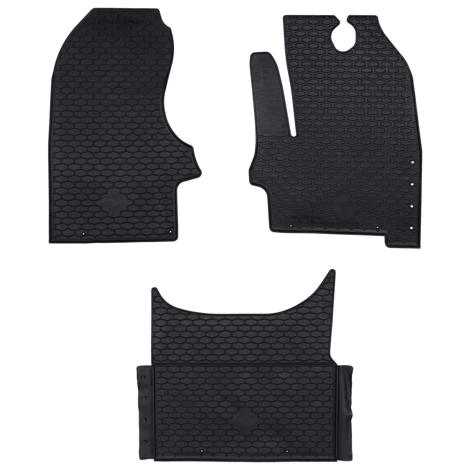 Πατάκι αυτοκινήτου 3 pcs Μαύρο κατάλληλο για Iveco DAILY 2014- - Pakobazaar