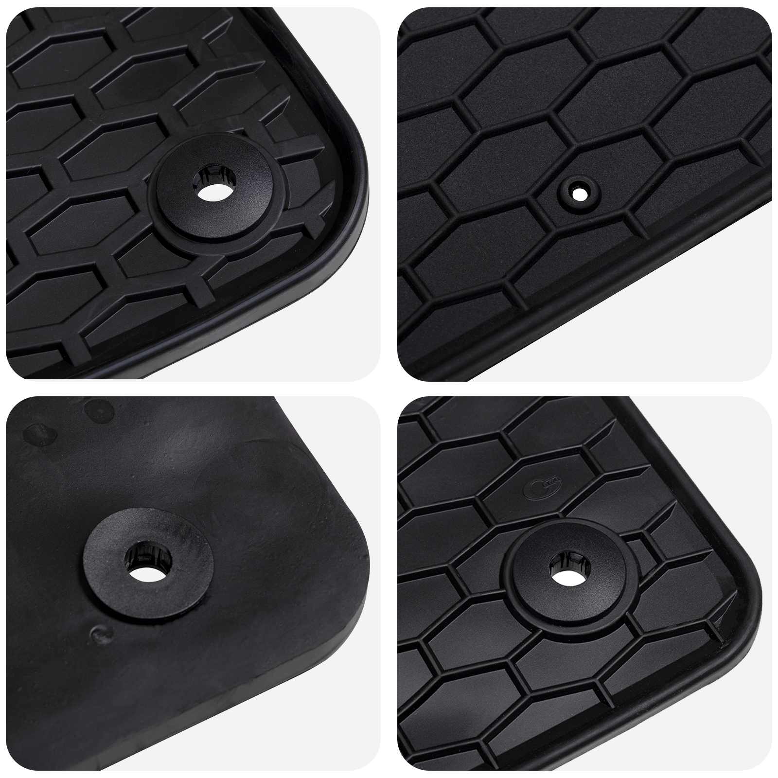 Πατάκι αυτοκινήτου 4 pcs Μαύρο κατάλληλο για T-ROC Cabrio 2019- - Pakobazaar