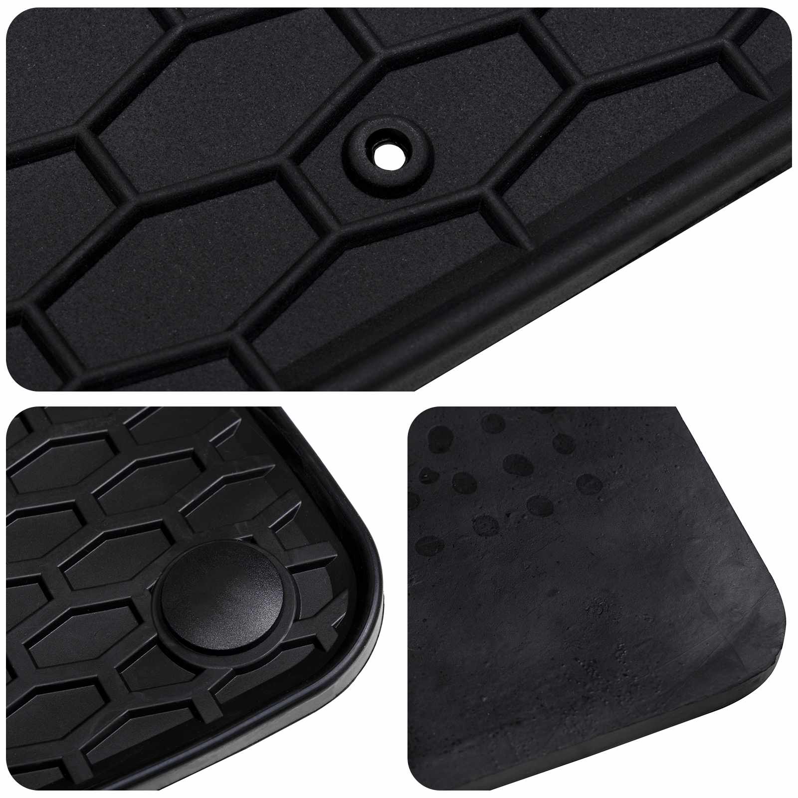 Πατάκι αυτοκινήτου 4 pcs Μαύρο κατάλληλο για GLC 2023- Λάστιχο - Pakobazaar