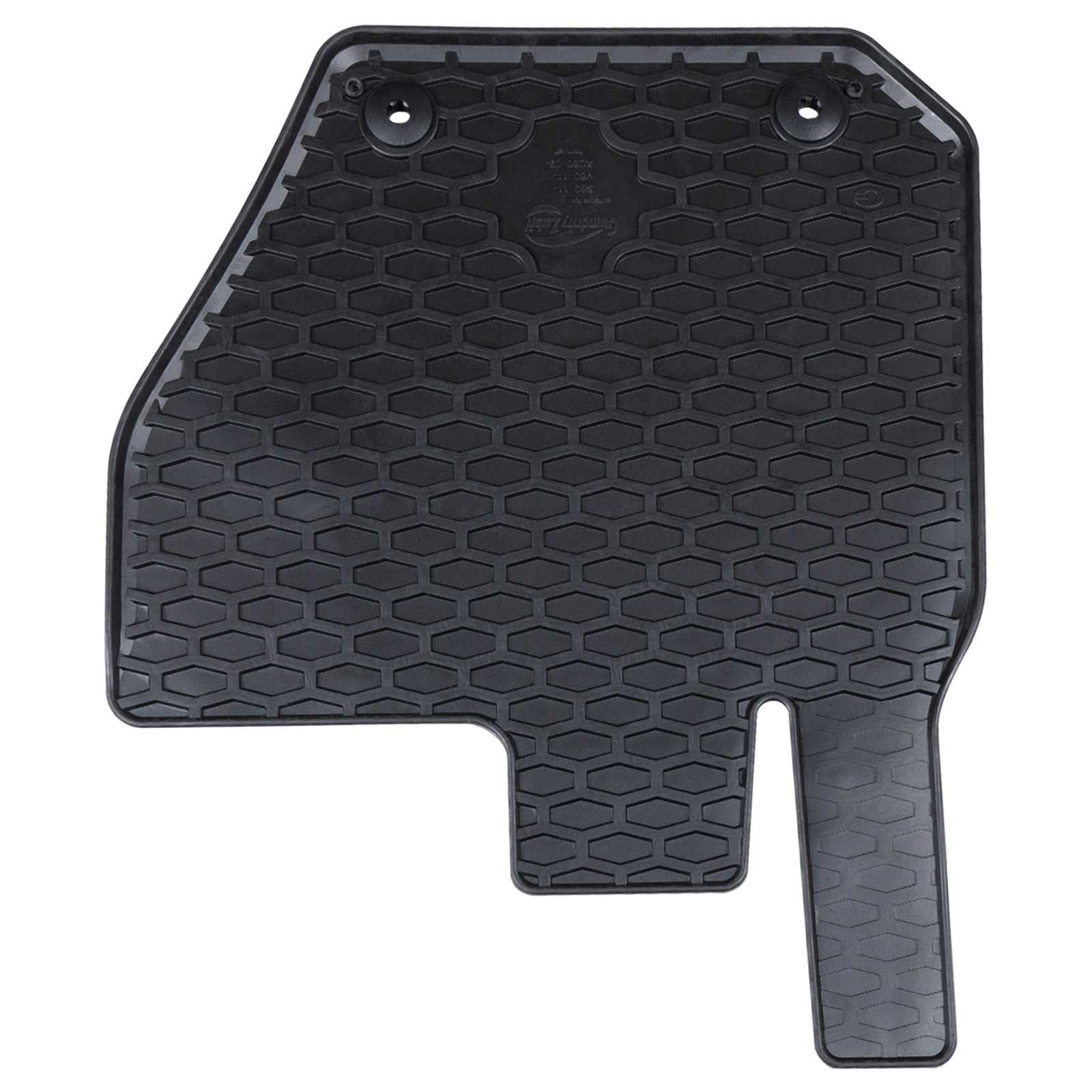 Πατάκι αυτοκινήτου 4 pcs Μαύρο Λάστιχο - Pakobazaar